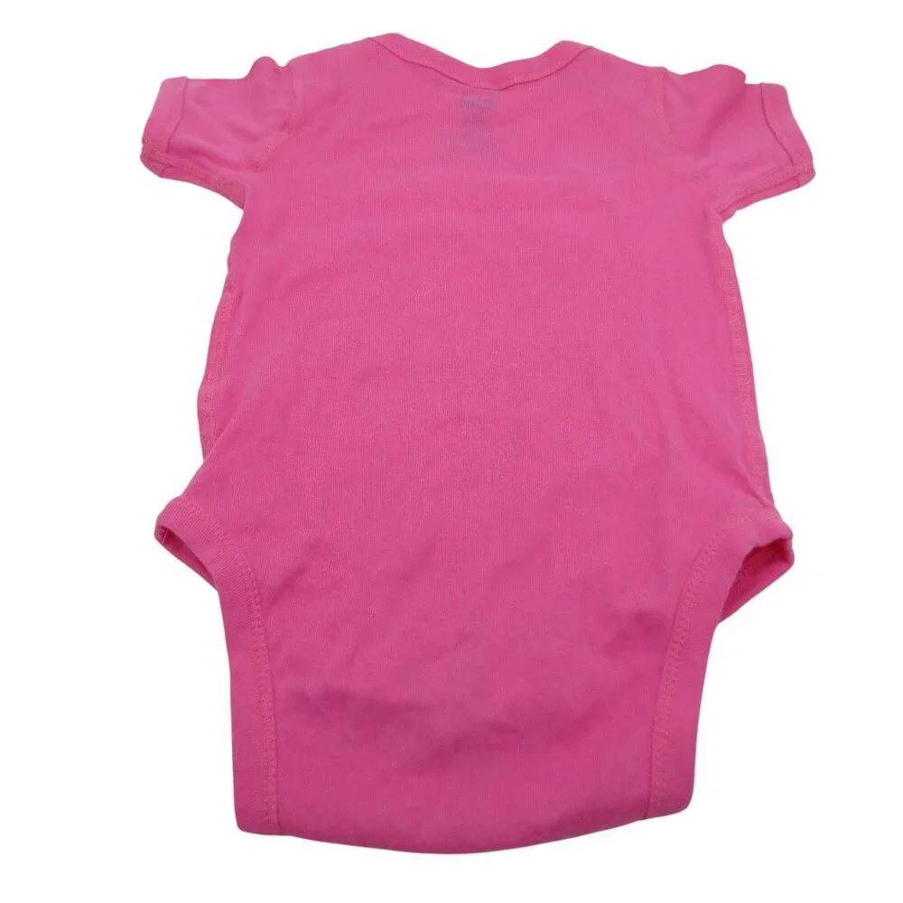 NCAA Indiana Hoosiers Baby 18m Pink Logo Bodysuit One Piece College Basketball